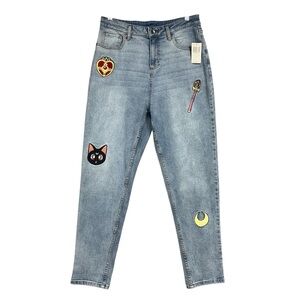 Her Universe Sailor Moon Shoujo Anime Manga Patches Mom Jean Sz 7